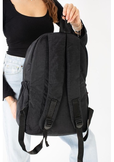 Klinkır Kadın Sırt Çantası Çok Cepli Hafif Kumaş Okul Çantası Spor Seyahat Çantası Çok Cepli Hafif Bayan Çanta 001