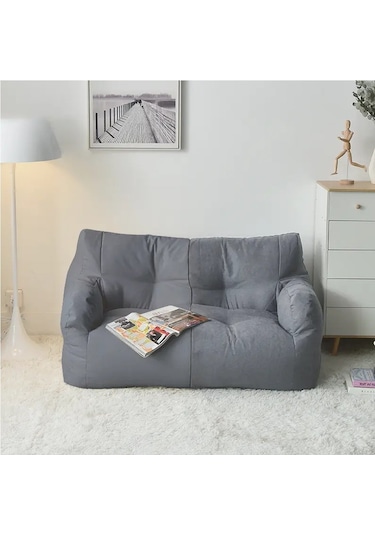 Efsane Kamp Lüx Konfor Çift Kişilik Mikro Partikül Süngerli Koltuk Koyu Gri