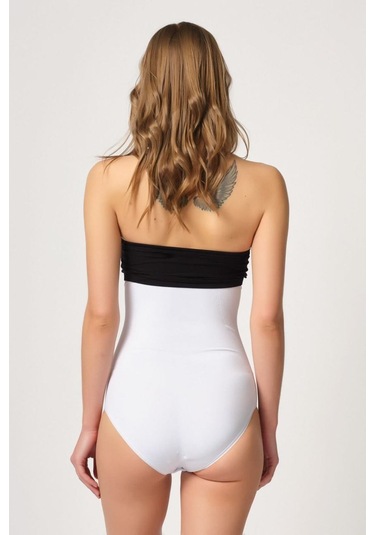 Emay Yüksek Bel Çıtçıtlı Slıp Korse 2080 Beyaz