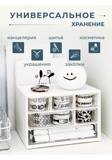 Vkarman Masaüstü Küçük Eşya Düzenleyici 201891403 Beyaz