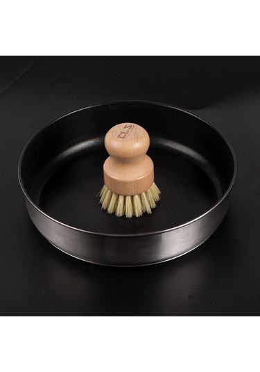 Youmex Kayın Ağacı Saplı Pratik Bbq Temizleme Fırçası Tencere, Tava Ve Izgara Temizliği İçin İdeal