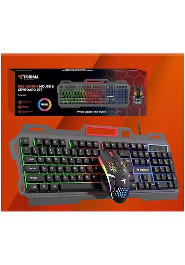 Torima TMK-06 Gaming RGB Işıklı Kablolu Q Klavye Mouse Set