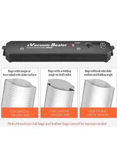 Tongxida Portatif Ev Tipi Ekonomik Vakum Makinesi: Hediye Vakum Poşeti Siyah