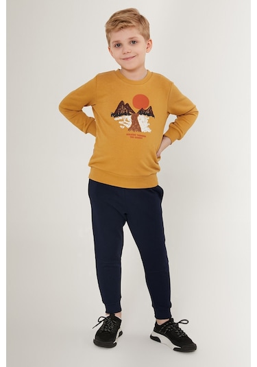 Rolypoly Sunset Kahverengi Erkek Çocuk Eşofman Takımı