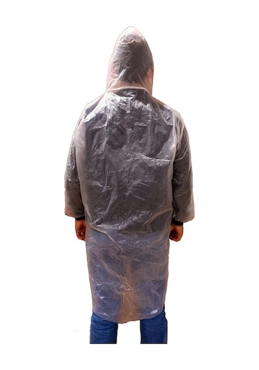 Master 507085 Şeffaf Tek Kullanımlık Naylon Yağmurluk Çıt Çıtlı
