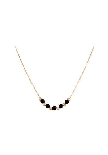 Argentum Concept - Oniks Taşlı Gümüş Toplu Kolye