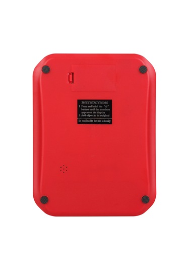 Youtek Dijital Mutfak Terazi, 10kg/1g Hassasiyet, Lcd Ekran, 5 Birim G, Oz, Lb, Kg, Ml , Su Geçirmez, Li-pol Batarya, Pişirme Ve Gıda Tartımı İçin Kırmızı