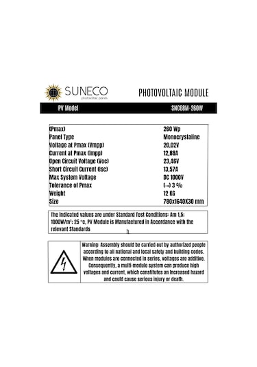 260 Watt A Kalite Half Cut Monokristal Solar Güneş Paneli 12volt