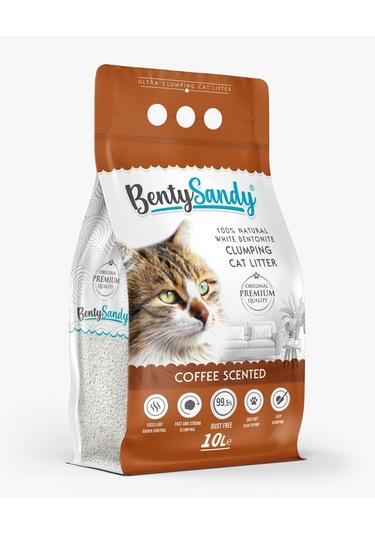 BentySandy Kahve Kokulu Kedi Kumu 10L