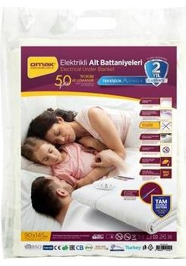 Omak 90x145 Tek Kişilik Elektrikli Battaniye Sıcaklık Ayarlı Kuma