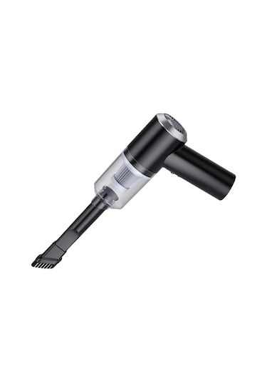 Ranyeek Siyah Kablosuz Arabalı Süpürge 120w 9000pa Gürültü Azaltıcı 2000mah Pil Led Işıklı Ev Araba Ofis Temizliği Aleti