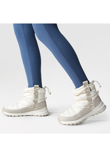 The North Face Thermoball Lace Up Waterproof Kadın Ekru Bot NF0A5LWD32F1 Ekru