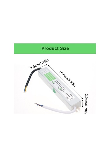 Yulong Reedark Su Geçirmez Ip67 Led Sürücü - 12v 20w Çıkışlı,