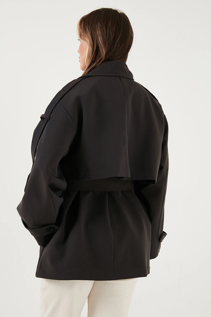 Lela Bayan Trençkot 6839580 Koyu Kahve Koyu Kahve