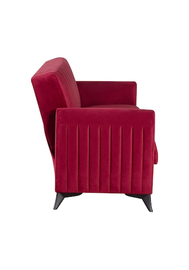 Kilim Mobilya Linda Iki Kişilik Kanepe Yüksek Ayaklı Bordo Bordo