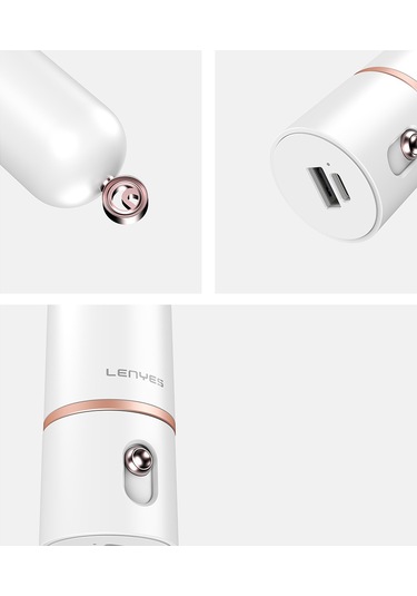 Lenyes Lhf12 Powerbank Özellikli 3 Kademeli Portatif Soğutucu El Fanı Beyaz