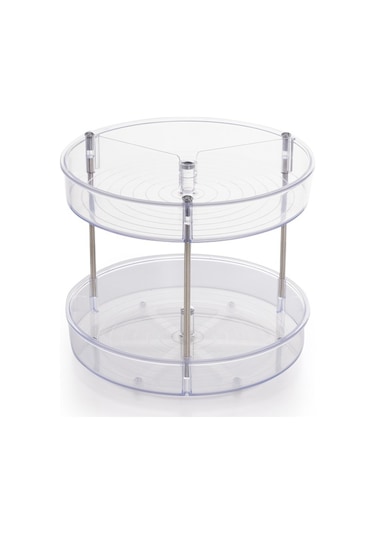 Primanova Elpida İki Katlı Şeffaf Döner Raf Baharat Stand