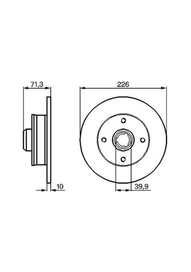 Volkswagen Polo Classic 1.6 1995-1999 Bosch Arka Disk 2 Adet