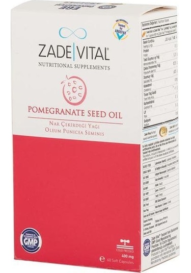 Zade Vital Nar Çekirdeği Yağı 400 Mg 60   Kapsül