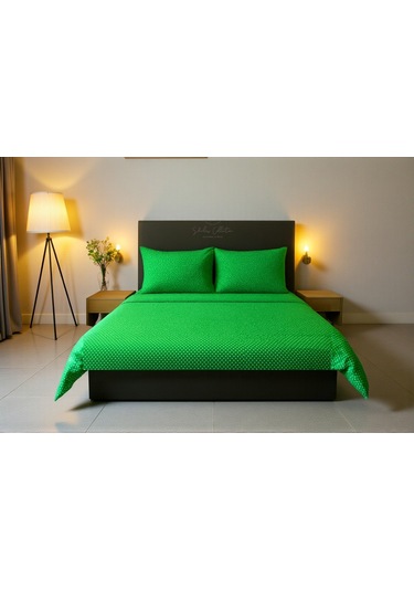 Shules Collection Puantiyeli Çift Kişilik Çarşaf Takımı 1 Adet Çarşaf + Adet Yastık Kılıfı Çok Renkli