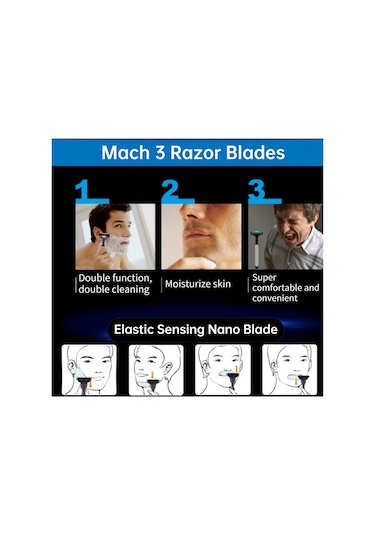 32 Adet Jilet Bıçağı Yedekleri Manuel Mach 3 Bıçak Yedekleri