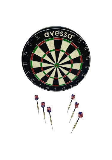 Avessa Dart-150 Sisal Profesyonel Dart Tahtası Seti