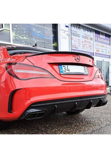 Mercedes W117 Cla45 Style Bagaj Üstü Plastik 2012-2018 Spoiler