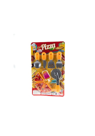 Oyuncak Pizza Seti 9 Parça Çocukların Keyifle Oynayacağı Harika