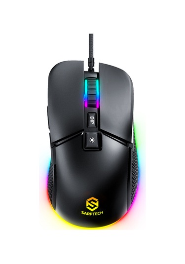 Siyah Rgb 7 Tuşlu Drag Click 7.200dpi Makrolu Yazılım App Destekli Gaming Oyuncu Mouse Diğer