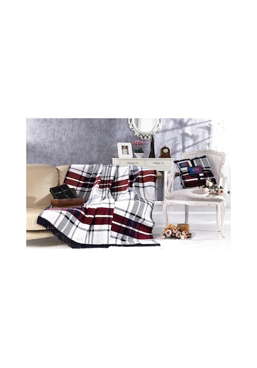 Aksu Silver Collection Çift Kişilik Pamuklu Battaniye Lou Aksu