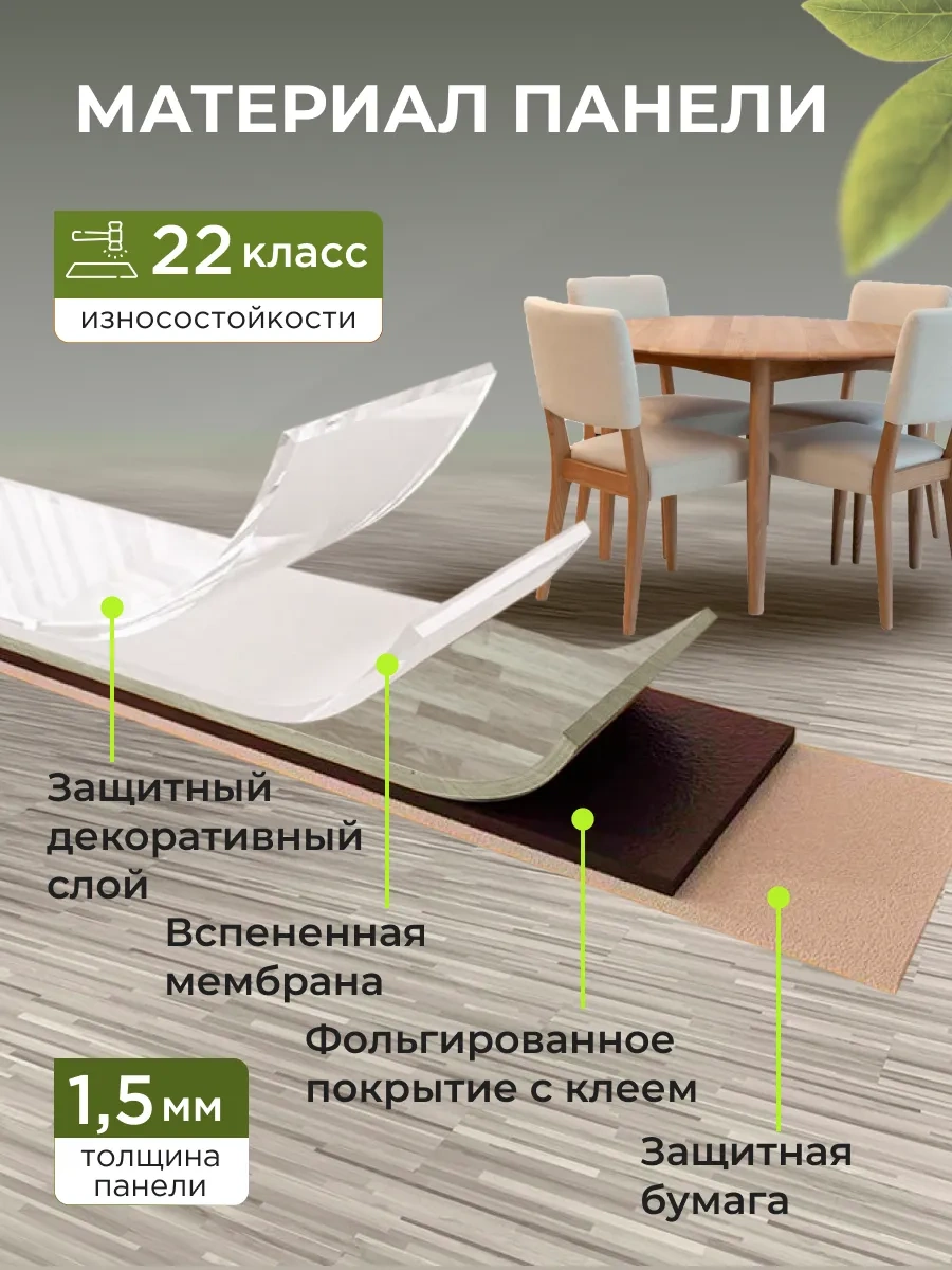 Frays Decor Kendinden Yapışkanlı Zemin Lamine 60x15cm, 30 Adet 423461658