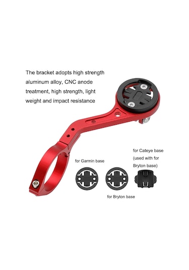 Bg-371 Bisiklet Alüminyum Alaşımlı Kod Tablosu Çerçevesi Evrensel Kod Tablosu Uzatma El Feneri Braketi Gümüş Gümüş