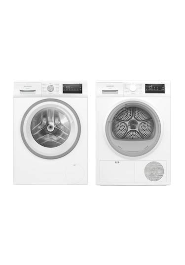 Siemens WT00H200TR Kurutma Makinesi + WM12N200TR Çamaşır Makinesi Beyaz Eşya Seti