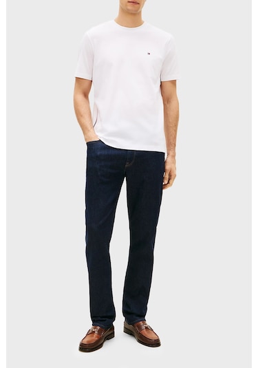 Tommy Hilfiger Erkek T Shirt Mw0mw42393 Ybr Beyaz Beyaz