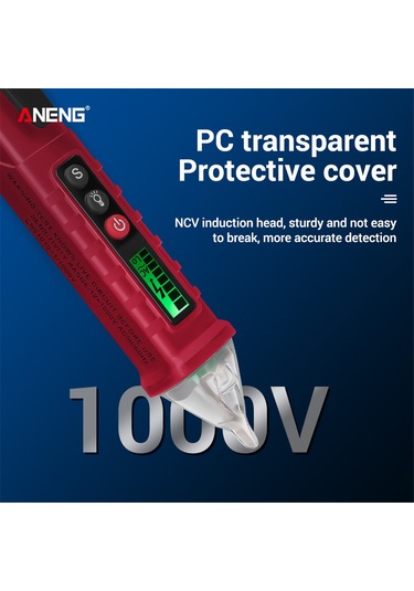 Yifomall Aneng Vc1010 Akıllı Voltaj Test Kalemi - Lcd Ekran, Sesli Uyarı, Flaş Işık Ve Ayarlanabilir Hassasiyet