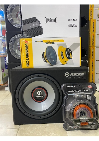 Reıs Paket Bass Mobass 2500wat Anfi 16cm Midrange Set Kablosu