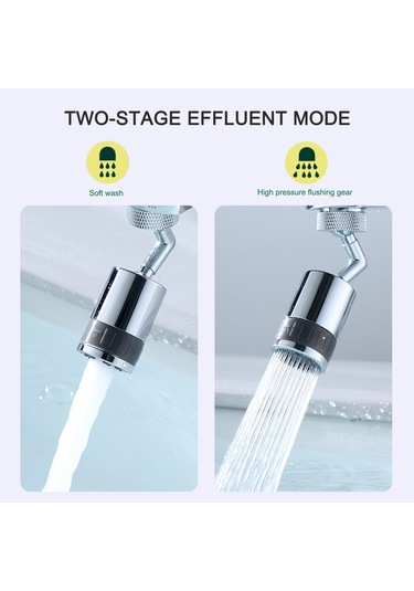 720 Dönebilen Hareketli Mutfak Musluğu Arıtılmış Su Kafası Dönebilen Döner Su Tasarruf Musluk Difüzör Su Arıtma Cihazı