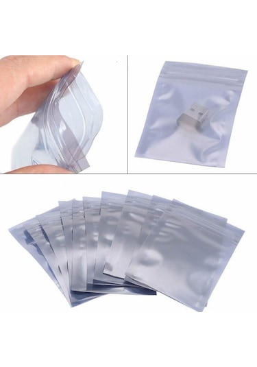 13x18 Cm Antistatik Kilitli Esd Poşet Anti-statik Poşet 100 Adet