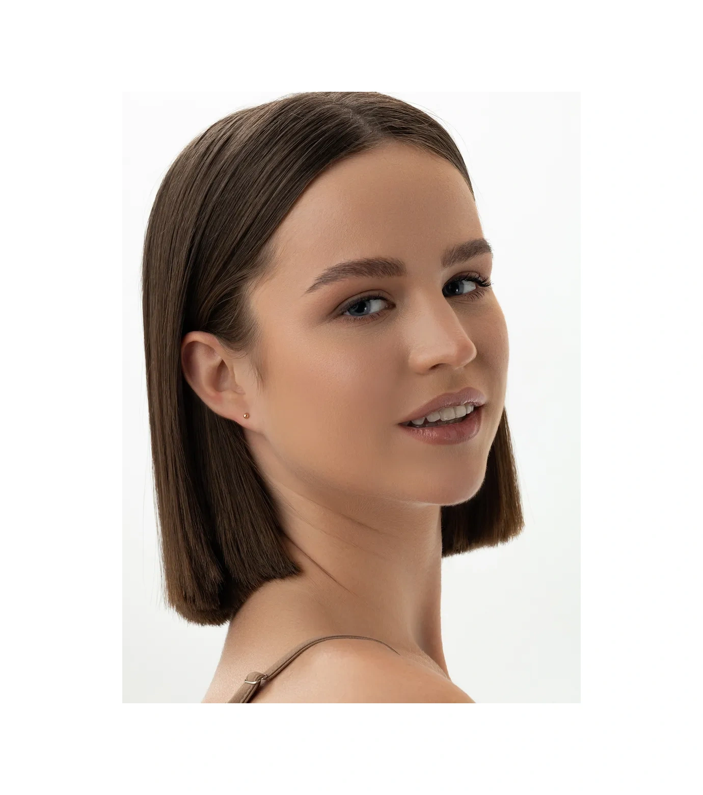 925 Lıght Gümüş Kulak Çaprazı Gül Altın Kaplama 214665453 Altın