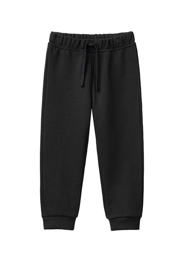 Beli Paçası Lastikli Cepli Jogger Çocuk Eşofman Alt Siyah