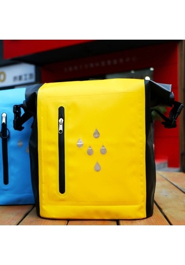 Didadodo Dayanıklı Pvc Su Geçirmez Sırt Çantası - 25l, Reflektif Sarı Su Gezisi İçin Sarı