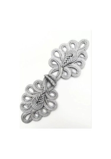 Pugovicy Premium 20cm Büyük Gümüş Kapamalı Jakarlı Kolay Kapanma Sosyal Medya Yaylarken Kullanılmış 1 Çift 250925087