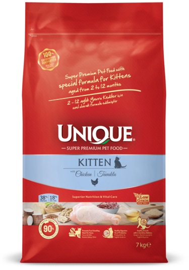 Unıque Kitten Tavuklu Yavru Kedi Maması 7 KG