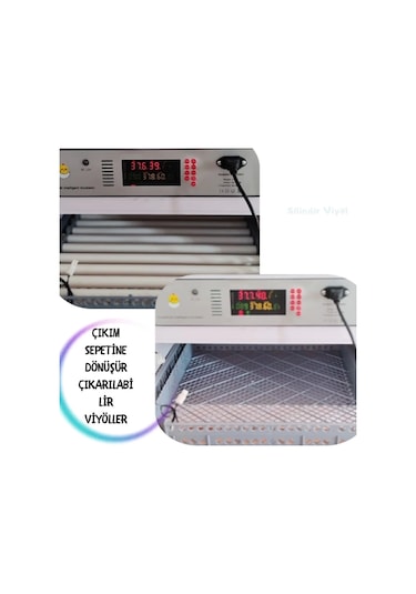 Kaz Kulucka Kabin Tip 196 Tavuk Yumurta Kapasiteli Kuluçka Makinesi