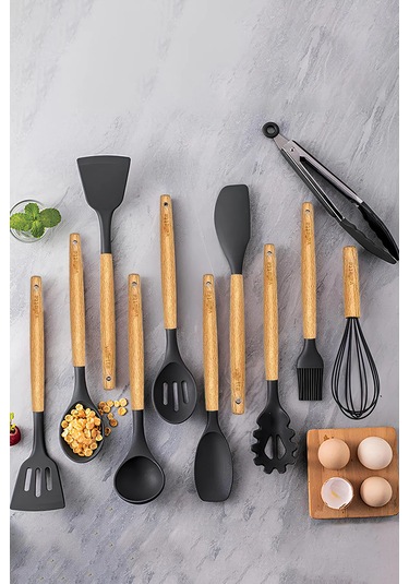 Dimarco Isıya Dayanıklı Yanmaz Yapışmaz Silikon Spatula Seti