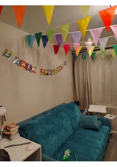 Tigeria 10 M. Renkli Bayrak Şerit 142838368 Çok Renkli