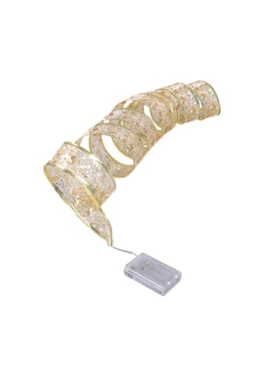 Agoodshop Noel Şerit Işıkları, Led Noel Dize Işık - Akülü Parlayan Şerit Işıklar, Noel Atmosferi Ekleme, Beyaz