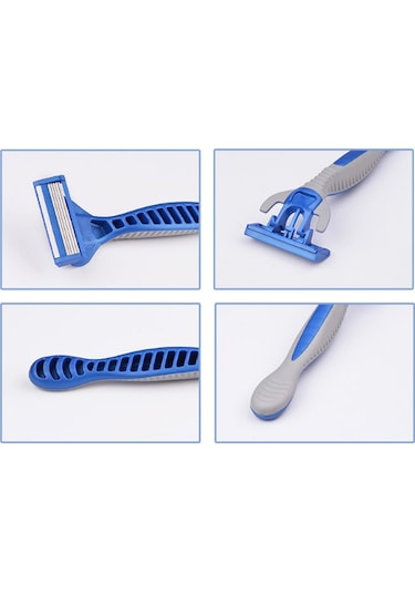 Sones 1 Set Beş Katmanlı Paslanmaz Çelik Erkek Tek Kullanımlık Manuel Jilet İndüksiyon Döner Kesici Kafa