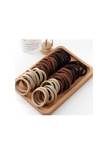 Okavango Kadın "l"boy Kahverengi Tonlar 50li'lastik Toka Seti Çok Renkli