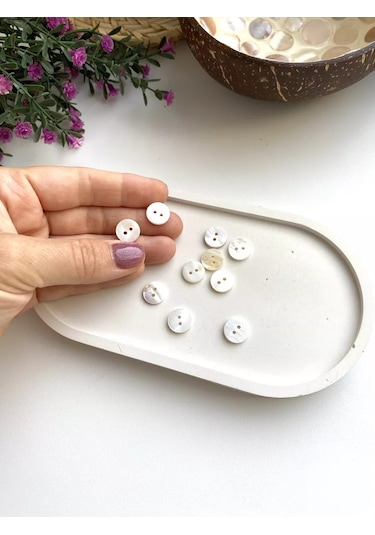 Siberiana 11 Mm İnci Tanesi Kabuk Düğmeleri 241868413